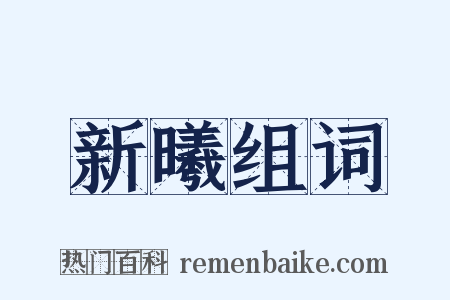 新曦组词是什么意思的图片